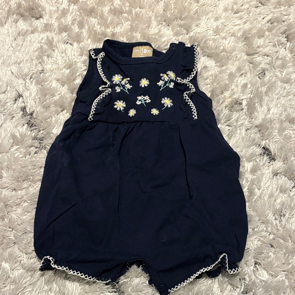 Navy Blue Kids One Piece